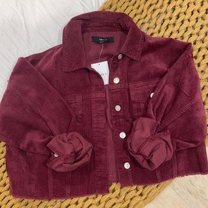 Oversized Crop Corduroy Jacket